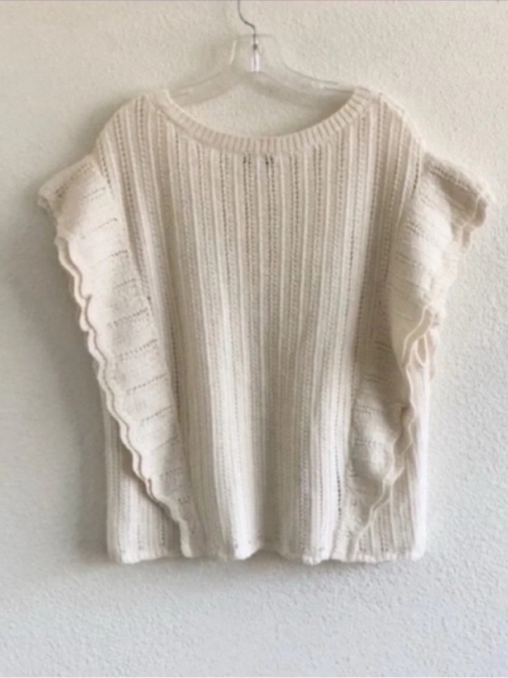 IRO Dafgan Ruffle Sleeve Knit Sweater Wool Alpaca - Picture 5 of 7